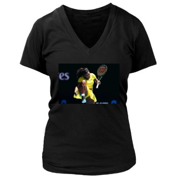 Serena Williams Women's Deep V-Neck TShirt