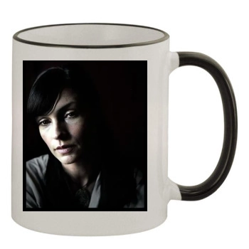 Famke Janssen 11oz Colored Rim & Handle Mug