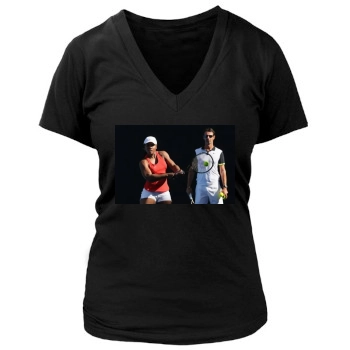 Serena Williams Women's Deep V-Neck TShirt