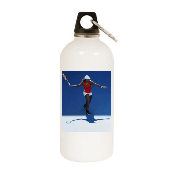 Serena Williams White Water Bottle With Carabiner