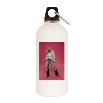 Serena Williams White Water Bottle With Carabiner