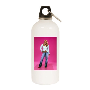 Serena Williams White Water Bottle With Carabiner