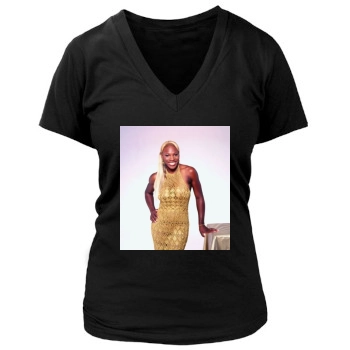 Serena Williams Women's Deep V-Neck TShirt