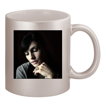 Famke Janssen 11oz Metallic Silver Mug