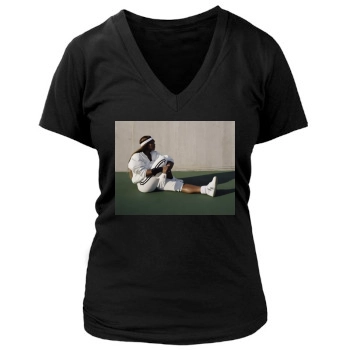 Serena Williams Women's Deep V-Neck TShirt