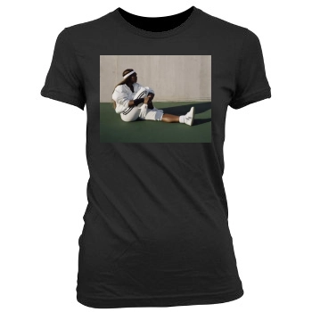 Serena Williams Women's Junior Cut Crewneck T-Shirt