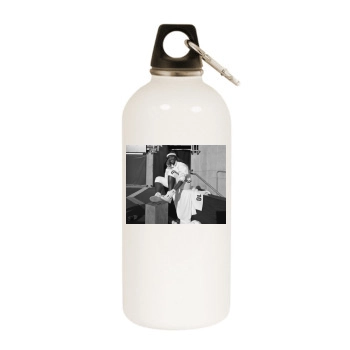 Serena Williams White Water Bottle With Carabiner