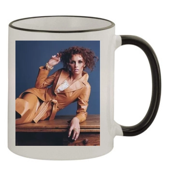 Famke Janssen 11oz Colored Rim & Handle Mug