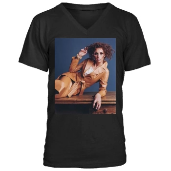 Famke Janssen Men's V-Neck T-Shirt