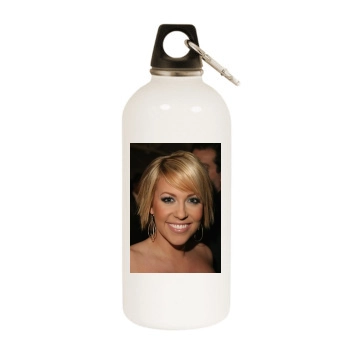 Farah Fath White Water Bottle With Carabiner