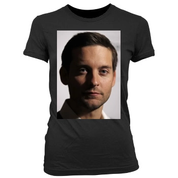 Tobey Maguire Women's Junior Cut Crewneck T-Shirt