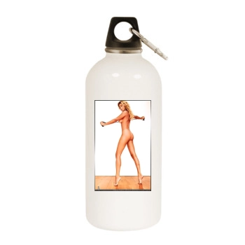 Federica Fontana White Water Bottle With Carabiner