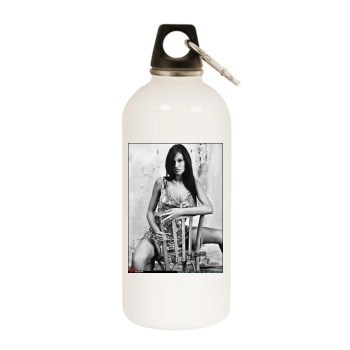 Federica Ridolfi White Water Bottle With Carabiner