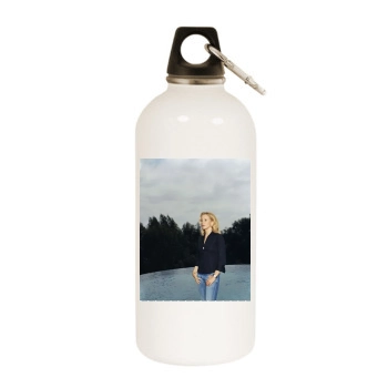 Felicity Huffman White Water Bottle With Carabiner