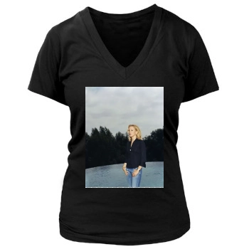 Felicity Huffman Women's Deep V-Neck TShirt