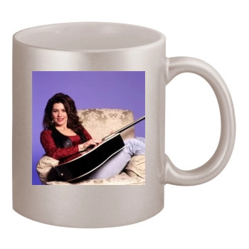 Shania Twain 11oz Metallic Silver Mug