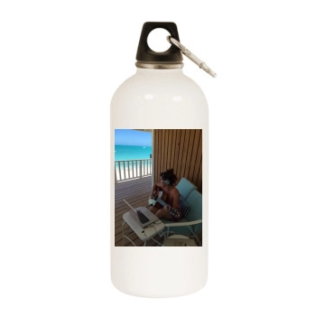 Shania Twain White Water Bottle With Carabiner