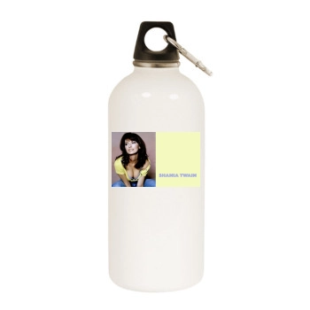 Shania Twain White Water Bottle With Carabiner