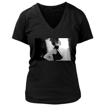 Shania Twain Women's Deep V-Neck TShirt