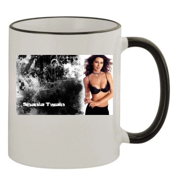 Shania Twain 11oz Colored Rim & Handle Mug