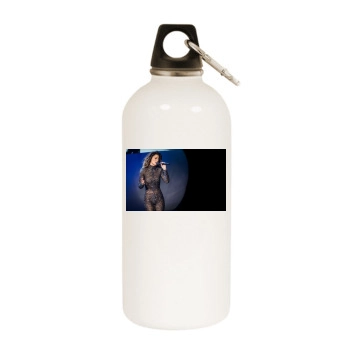 Shania Twain White Water Bottle With Carabiner