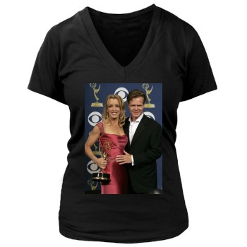 Felicity Huffman Women's Deep V-Neck TShirt