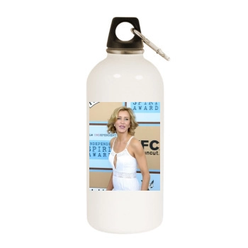 Felicity Huffman White Water Bottle With Carabiner