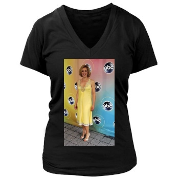 Felicity Huffman Women's Deep V-Neck TShirt