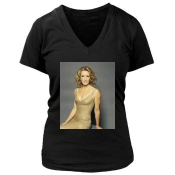 Felicity Huffman Women's Deep V-Neck TShirt