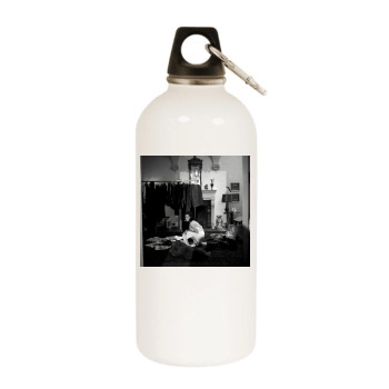 Shannen Doherty White Water Bottle With Carabiner