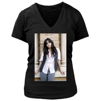 Shannen Doherty Women's Deep V-Neck TShirt