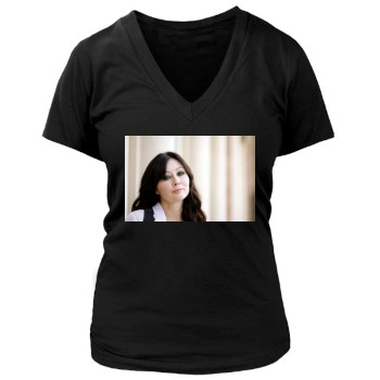 Shannen Doherty Women's Deep V-Neck TShirt