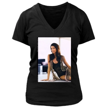 Shannon Elizabeth Women's Deep V-Neck TShirt