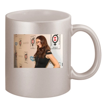 Shannon Elizabeth 11oz Metallic Silver Mug