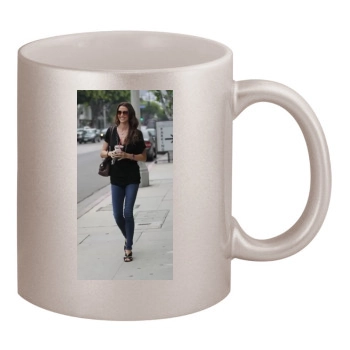 Shannon Elizabeth 11oz Metallic Silver Mug