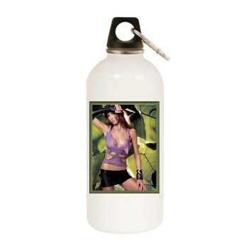 Shannon Elizabeth White Water Bottle With Carabiner