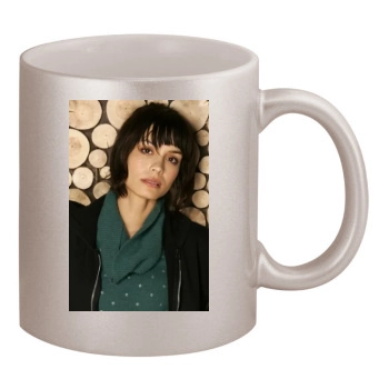 Shannyn Sossamon 11oz Metallic Silver Mug