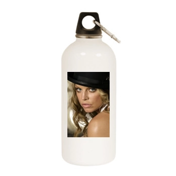 Fergie White Water Bottle With Carabiner