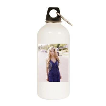 Fergie White Water Bottle With Carabiner