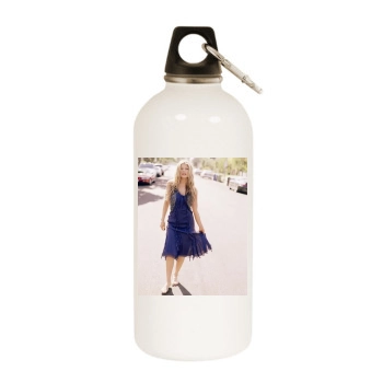 Fergie White Water Bottle With Carabiner