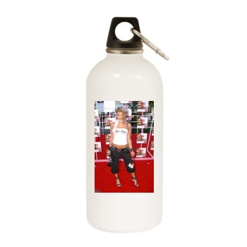 Fergie White Water Bottle With Carabiner