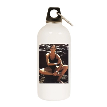 Fernanda Tavares White Water Bottle With Carabiner