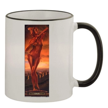 Fernanda Tavares 11oz Colored Rim & Handle Mug