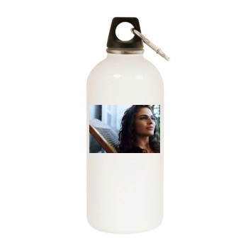 Fernanda Tavares White Water Bottle With Carabiner