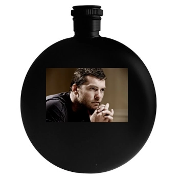 Sam Worthington Round Flask