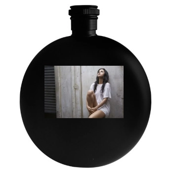 Selena Gomez Round Flask