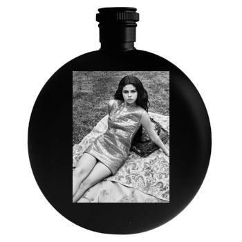 Selena Gomez Round Flask