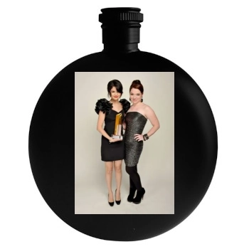 Selena Gomez Round Flask