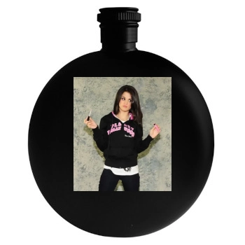 Selena Gomez Round Flask