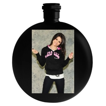 Selena Gomez Round Flask